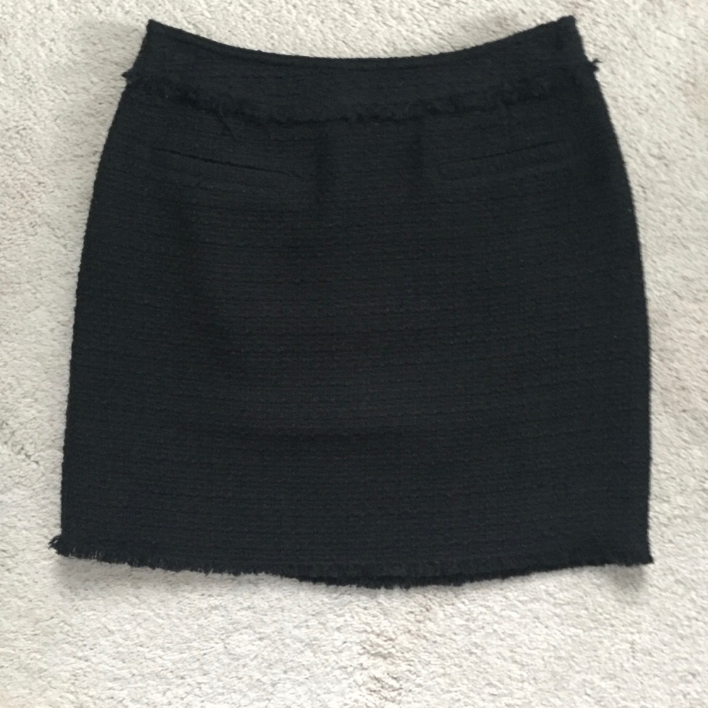 Black mini skirt